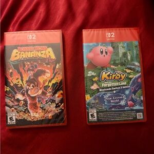 Nintendo Switch Donkey Kong Bananza and Kirby Game Set